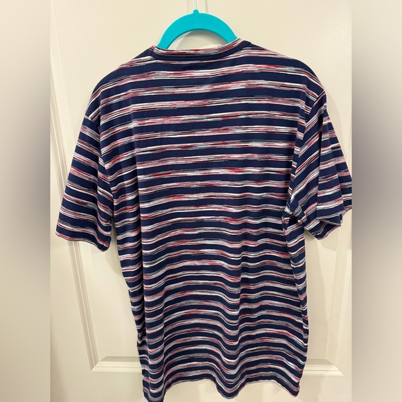Missoni Men's Stripe Cotton Jersey Logo Tee - Picture 2 of 5